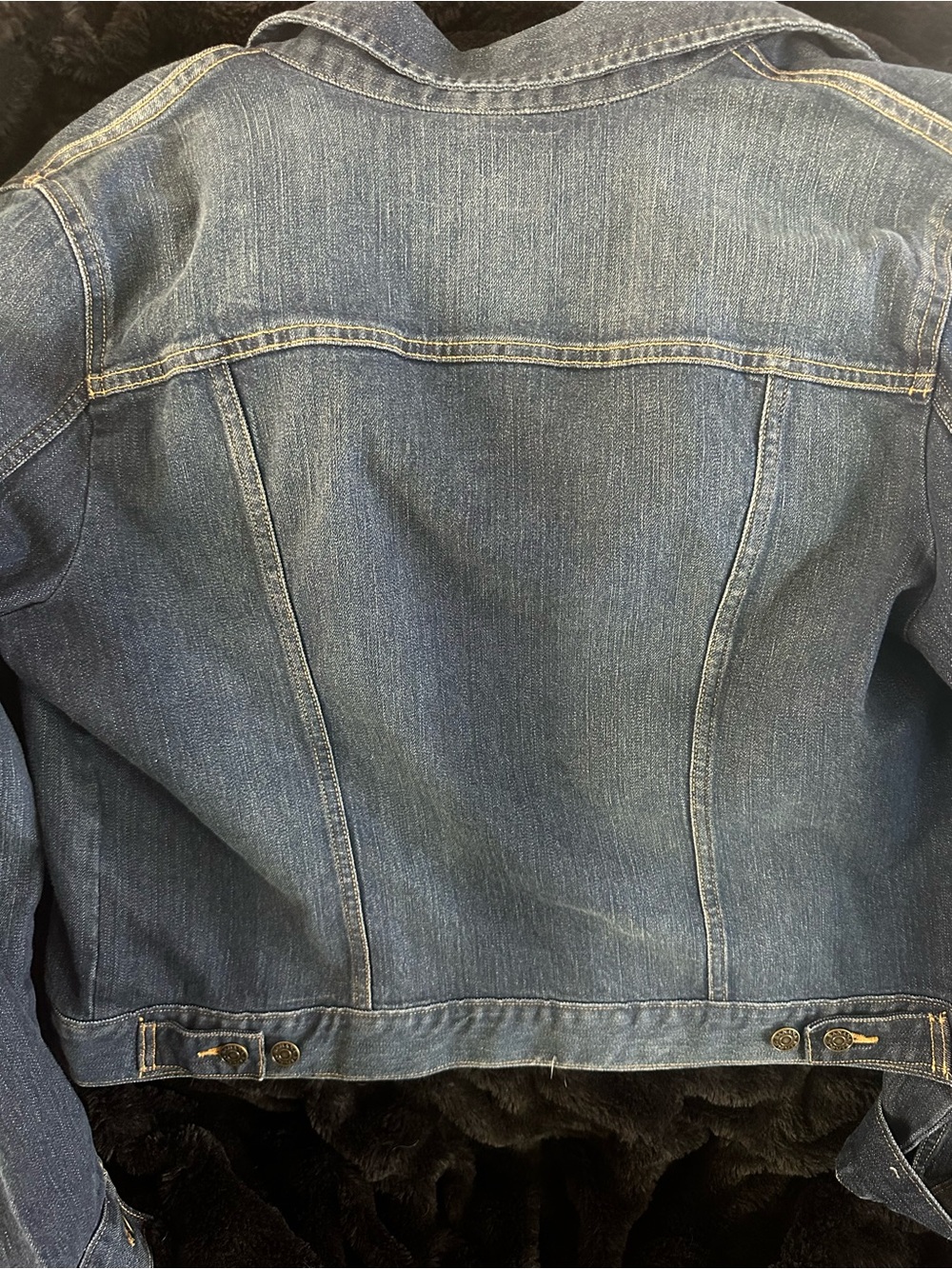 Banana Republic Dark Blue Denim Jean Jacket ** read description ** - Picture 6 of 11